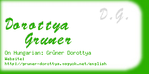 dorottya gruner business card