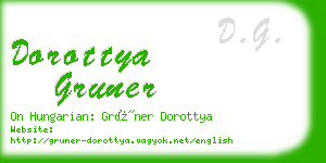 dorottya gruner business card